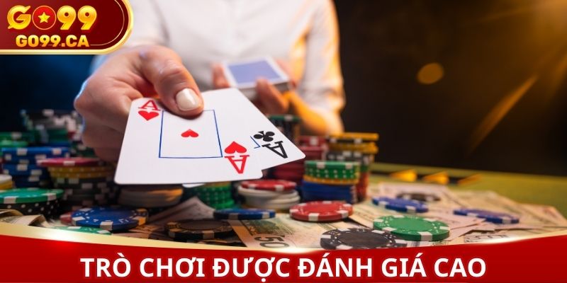 Game bài GO99 được nhiều thành viên đánh giá cao